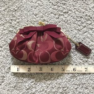 Coach monogram coin purse